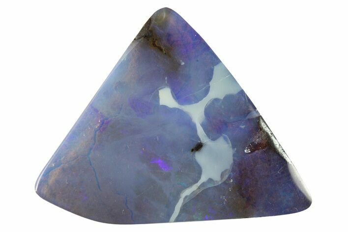 Vivid Blue Boulder Opal Cabochon - Queensland, Australia #269074